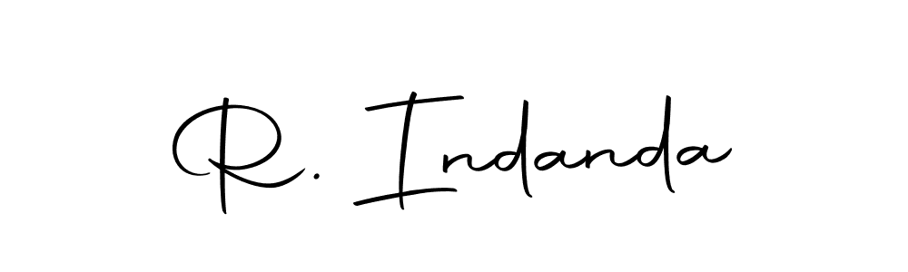 The best way (Autography-DOLnW) to make a short signature is to pick only two or three words in your name. The name R. Indanda include a total of six letters. For converting this name. R. Indanda signature style 10 images and pictures png