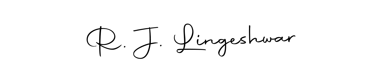 Also we have R. J. Lingeshwar name is the best signature style. Create professional handwritten signature collection using Autography-DOLnW autograph style. R. J. Lingeshwar signature style 10 images and pictures png