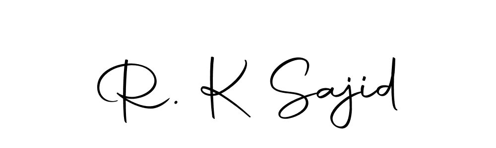 Make a beautiful signature design for name R. K Sajid. With this signature (Autography-DOLnW) style, you can create a handwritten signature for free. R. K Sajid signature style 10 images and pictures png