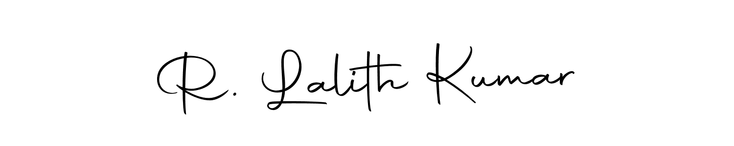 The best way (Autography-DOLnW) to make a short signature is to pick only two or three words in your name. The name R. Lalith Kumar include a total of six letters. For converting this name. R. Lalith Kumar signature style 10 images and pictures png