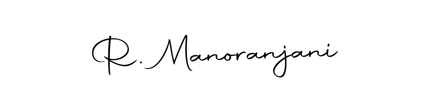 You should practise on your own different ways (Autography-DOLnW) to write your name (R. Manoranjani) in signature. don't let someone else do it for you. R. Manoranjani signature style 10 images and pictures png