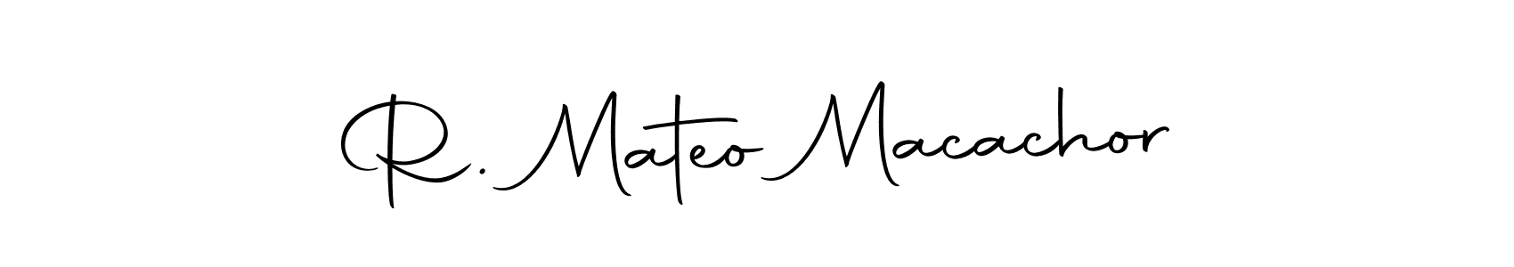 Make a beautiful signature design for name R. Mateo Macachor. With this signature (Autography-DOLnW) style, you can create a handwritten signature for free. R. Mateo Macachor signature style 10 images and pictures png