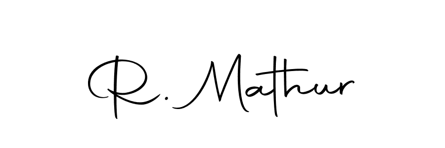 Use a signature maker to create a handwritten signature online. With this signature software, you can design (Autography-DOLnW) your own signature for name R. Mathur. R. Mathur signature style 10 images and pictures png