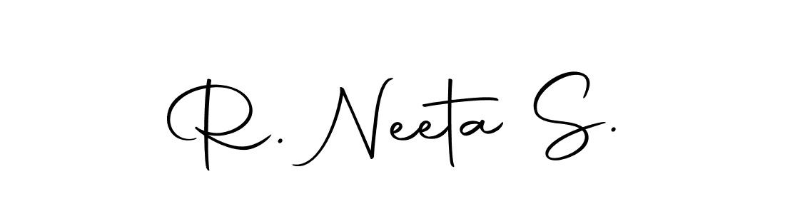 Make a beautiful signature design for name R. Neeta S.. With this signature (Autography-DOLnW) style, you can create a handwritten signature for free. R. Neeta S. signature style 10 images and pictures png