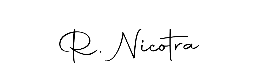 Create a beautiful signature design for name R. Nicotra. With this signature (Autography-DOLnW) fonts, you can make a handwritten signature for free. R. Nicotra signature style 10 images and pictures png