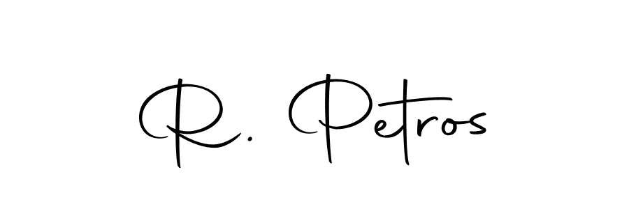 Make a beautiful signature design for name R. Petros. Use this online signature maker to create a handwritten signature for free. R. Petros signature style 10 images and pictures png