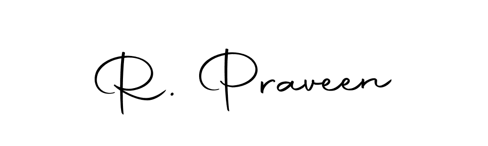 The best way (Autography-DOLnW) to make a short signature is to pick only two or three words in your name. The name R. Praveen include a total of six letters. For converting this name. R. Praveen signature style 10 images and pictures png