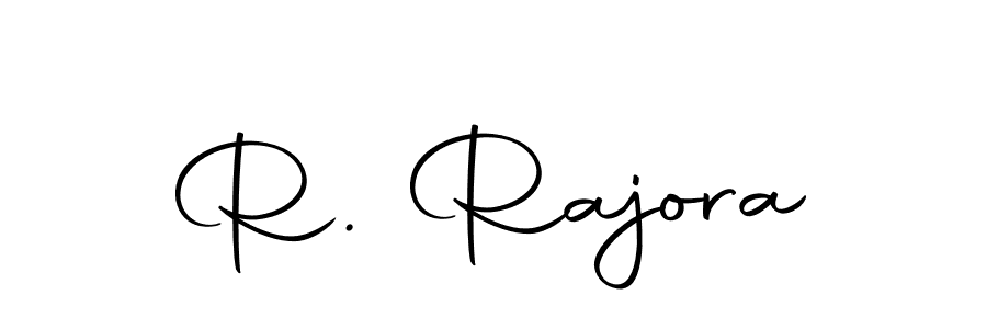 You should practise on your own different ways (Autography-DOLnW) to write your name (R. Rajora) in signature. don't let someone else do it for you. R. Rajora signature style 10 images and pictures png