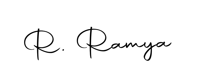 Here are the top 10 professional signature styles for the name R. Ramya. These are the best autograph styles you can use for your name. R. Ramya signature style 10 images and pictures png
