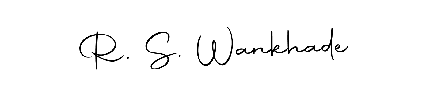 Use a signature maker to create a handwritten signature online. With this signature software, you can design (Autography-DOLnW) your own signature for name R. S. Wankhade. R. S. Wankhade signature style 10 images and pictures png