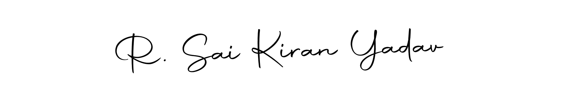 Create a beautiful signature design for name R. Sai Kiran Yadav. With this signature (Autography-DOLnW) fonts, you can make a handwritten signature for free. R. Sai Kiran Yadav signature style 10 images and pictures png