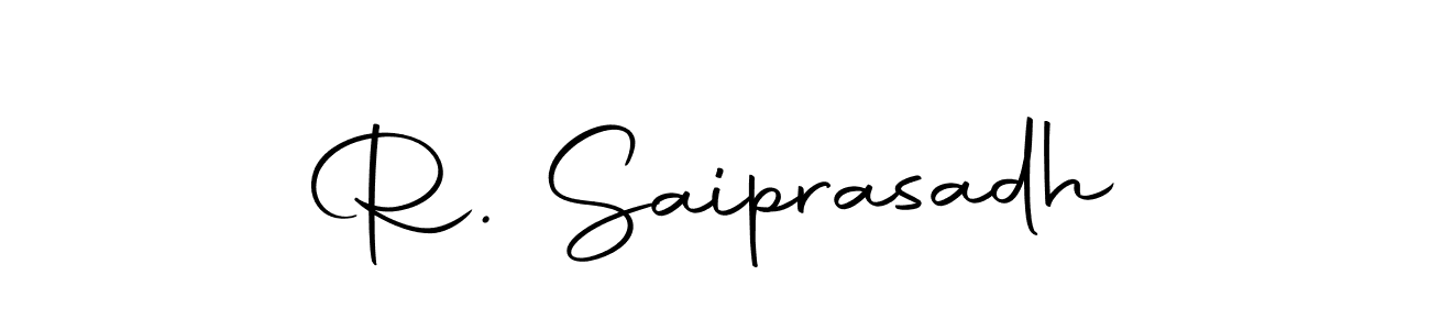 Similarly Autography-DOLnW is the best handwritten signature design. Signature creator online .You can use it as an online autograph creator for name R. Saiprasadh. R. Saiprasadh signature style 10 images and pictures png