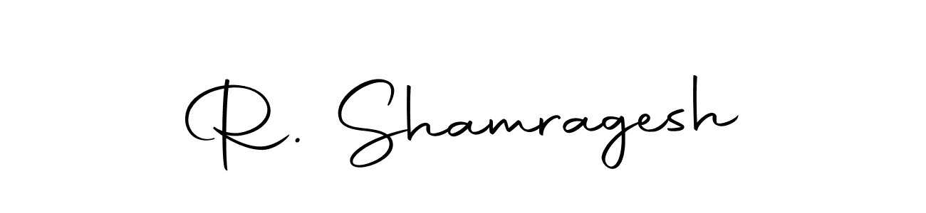 Create a beautiful signature design for name R. Shamragesh. With this signature (Autography-DOLnW) fonts, you can make a handwritten signature for free. R. Shamragesh signature style 10 images and pictures png
