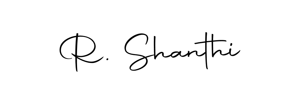 if you are searching for the best signature style for your name R. Shanthi. so please give up your signature search. here we have designed multiple signature styles  using Autography-DOLnW. R. Shanthi signature style 10 images and pictures png