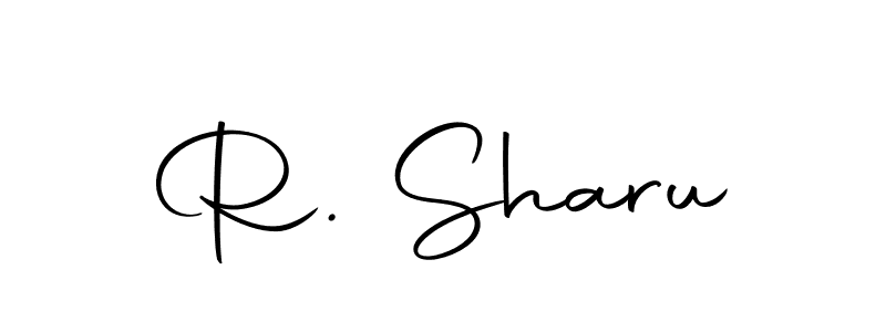 Use a signature maker to create a handwritten signature online. With this signature software, you can design (Autography-DOLnW) your own signature for name R. Sharu. R. Sharu signature style 10 images and pictures png