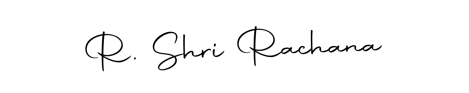 How to make R. Shri Rachana name signature. Use Autography-DOLnW style for creating short signs online. This is the latest handwritten sign. R. Shri Rachana signature style 10 images and pictures png