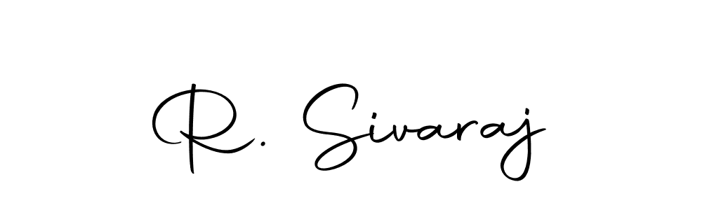 How to make R. Sivaraj name signature. Use Autography-DOLnW style for creating short signs online. This is the latest handwritten sign. R. Sivaraj signature style 10 images and pictures png