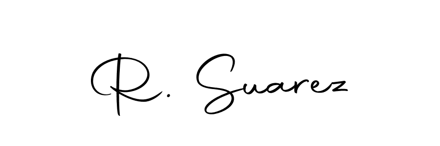 R. Suarez stylish signature style. Best Handwritten Sign (Autography-DOLnW) for my name. Handwritten Signature Collection Ideas for my name R. Suarez. R. Suarez signature style 10 images and pictures png