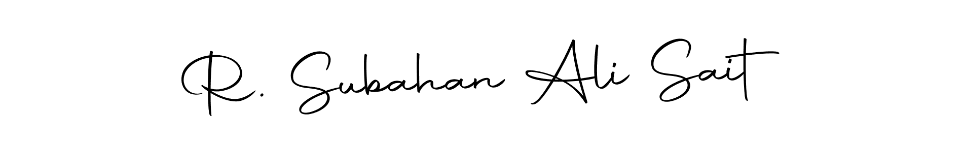 Also we have R. Subahan Ali Sait name is the best signature style. Create professional handwritten signature collection using Autography-DOLnW autograph style. R. Subahan Ali Sait signature style 10 images and pictures png