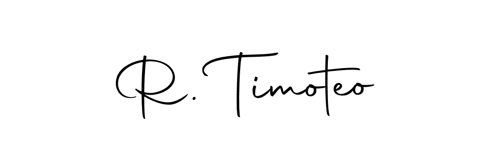The best way (Autography-DOLnW) to make a short signature is to pick only two or three words in your name. The name R. Timoteo include a total of six letters. For converting this name. R. Timoteo signature style 10 images and pictures png