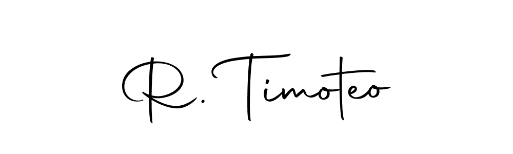 The best way (Autography-DOLnW) to make a short signature is to pick only two or three words in your name. The name R. Timoteo include a total of six letters. For converting this name. R. Timoteo signature style 10 images and pictures png