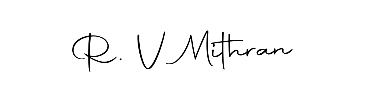 Make a beautiful signature design for name R. V Mithran. With this signature (Autography-DOLnW) style, you can create a handwritten signature for free. R. V Mithran signature style 10 images and pictures png