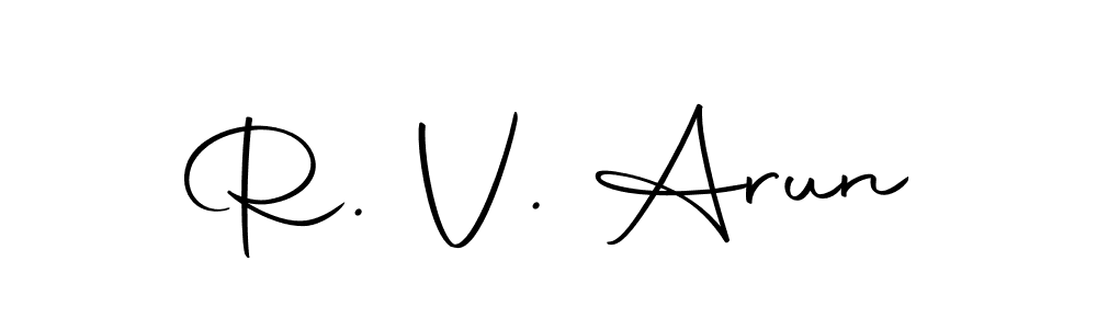 How to make R. V. Arun signature? Autography-DOLnW is a professional autograph style. Create handwritten signature for R. V. Arun name. R. V. Arun signature style 10 images and pictures png