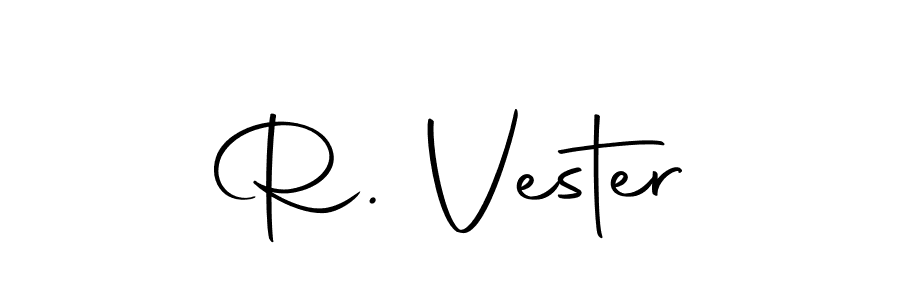 Design your own signature with our free online signature maker. With this signature software, you can create a handwritten (Autography-DOLnW) signature for name R. Vester. R. Vester signature style 10 images and pictures png