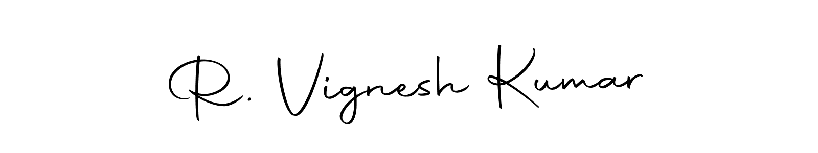 You should practise on your own different ways (Autography-DOLnW) to write your name (R. Vignesh Kumar) in signature. don't let someone else do it for you. R. Vignesh Kumar signature style 10 images and pictures png