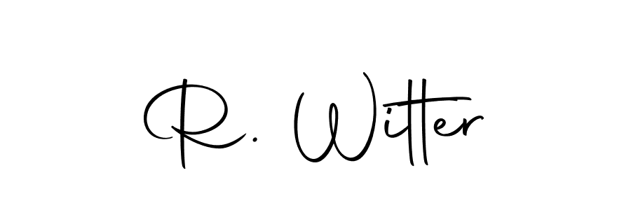 Similarly Autography-DOLnW is the best handwritten signature design. Signature creator online .You can use it as an online autograph creator for name R. Witter. R. Witter signature style 10 images and pictures png