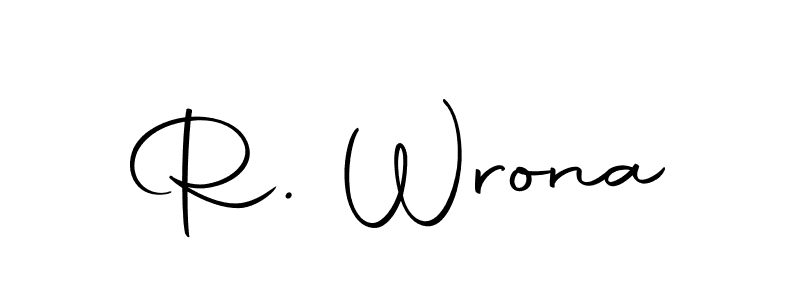 Check out images of Autograph of R. Wrona name. Actor R. Wrona Signature Style. Autography-DOLnW is a professional sign style online. R. Wrona signature style 10 images and pictures png