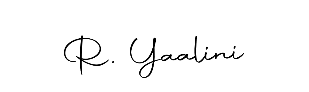 You can use this online signature creator to create a handwritten signature for the name R. Yaalini. This is the best online autograph maker. R. Yaalini signature style 10 images and pictures png