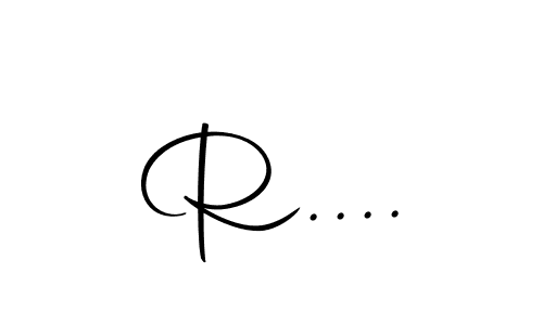 You should practise on your own different ways (Autography-DOLnW) to write your name (R....) in signature. don't let someone else do it for you. R.... signature style 10 images and pictures png