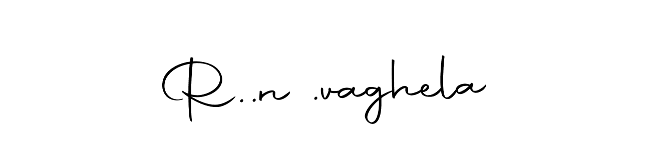Create a beautiful signature design for name R..n .vaghela. With this signature (Autography-DOLnW) fonts, you can make a handwritten signature for free. R..n .vaghela signature style 10 images and pictures png