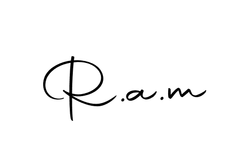 You should practise on your own different ways (Autography-DOLnW) to write your name (R.a.m) in signature. don't let someone else do it for you. R.a.m signature style 10 images and pictures png