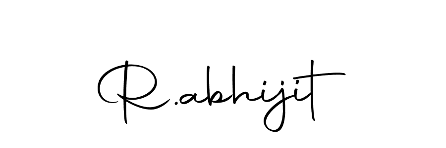 You should practise on your own different ways (Autography-DOLnW) to write your name (R.abhijit) in signature. don't let someone else do it for you. R.abhijit signature style 10 images and pictures png