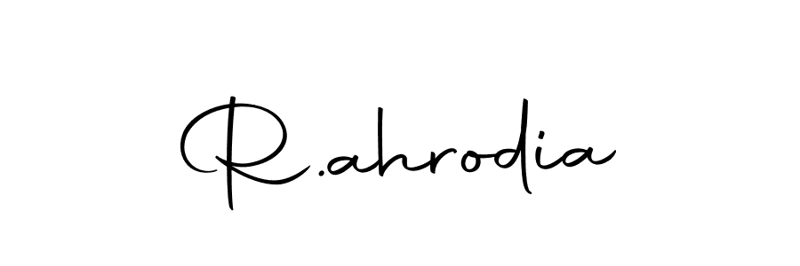 Similarly Autography-DOLnW is the best handwritten signature design. Signature creator online .You can use it as an online autograph creator for name R.ahrodia. R.ahrodia signature style 10 images and pictures png