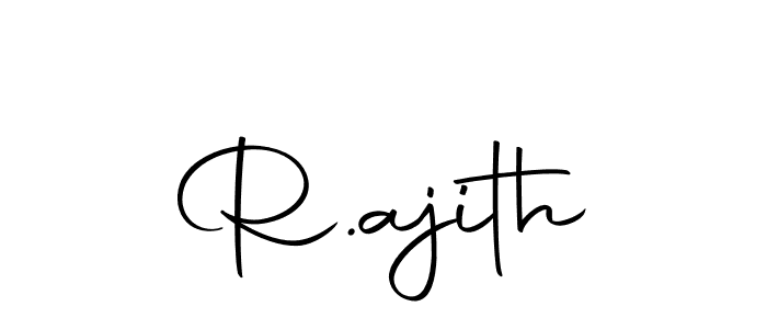 Design your own signature with our free online signature maker. With this signature software, you can create a handwritten (Autography-DOLnW) signature for name R.ajith. R.ajith signature style 10 images and pictures png