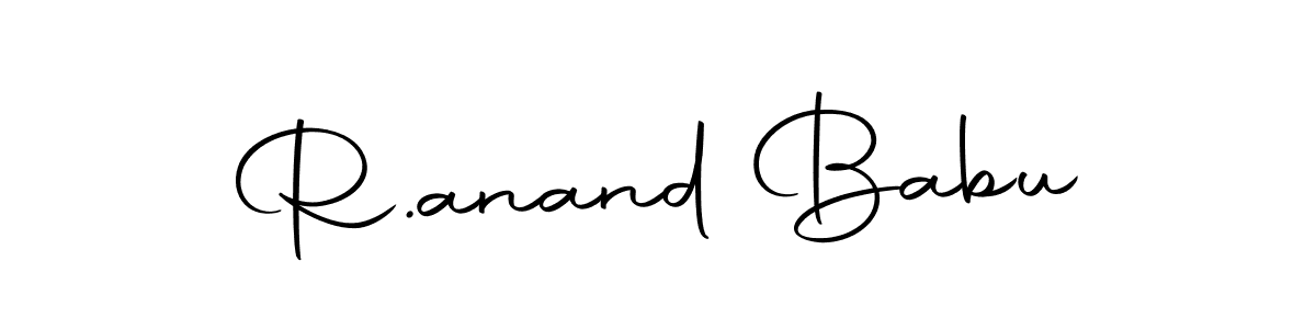 The best way (Autography-DOLnW) to make a short signature is to pick only two or three words in your name. The name R.anand Babu include a total of six letters. For converting this name. R.anand Babu signature style 10 images and pictures png