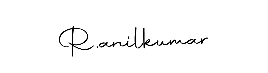 The best way (Autography-DOLnW) to make a short signature is to pick only two or three words in your name. The name R.anilkumar include a total of six letters. For converting this name. R.anilkumar signature style 10 images and pictures png