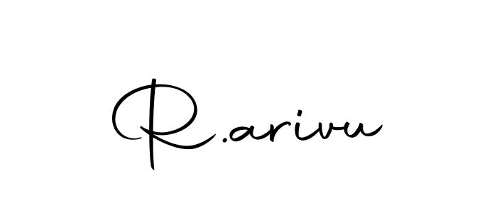 R.arivu stylish signature style. Best Handwritten Sign (Autography-DOLnW) for my name. Handwritten Signature Collection Ideas for my name R.arivu. R.arivu signature style 10 images and pictures png