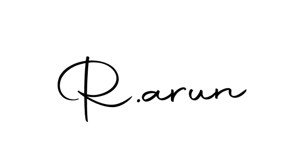 Make a beautiful signature design for name R.arun. Use this online signature maker to create a handwritten signature for free. R.arun signature style 10 images and pictures png