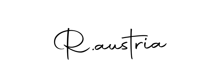 Create a beautiful signature design for name R.austria. With this signature (Autography-DOLnW) fonts, you can make a handwritten signature for free. R.austria signature style 10 images and pictures png