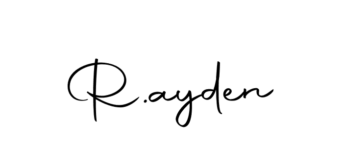 You should practise on your own different ways (Autography-DOLnW) to write your name (R.ayden) in signature. don't let someone else do it for you. R.ayden signature style 10 images and pictures png