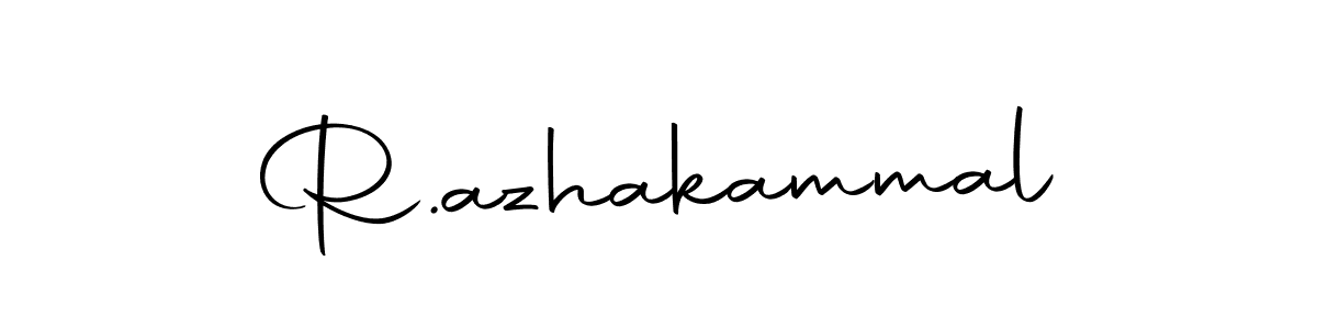 The best way (Autography-DOLnW) to make a short signature is to pick only two or three words in your name. The name R.azhakammal include a total of six letters. For converting this name. R.azhakammal signature style 10 images and pictures png