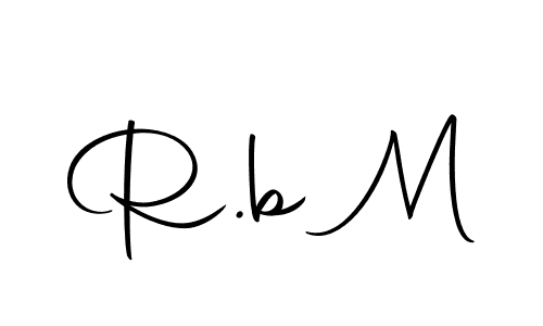 Create a beautiful signature design for name R.b M. With this signature (Autography-DOLnW) fonts, you can make a handwritten signature for free. R.b M signature style 10 images and pictures png
