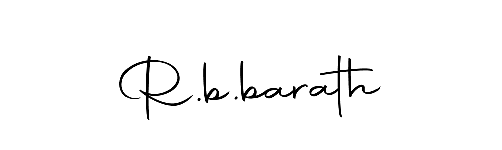 Design your own signature with our free online signature maker. With this signature software, you can create a handwritten (Autography-DOLnW) signature for name R.b.barath. R.b.barath signature style 10 images and pictures png