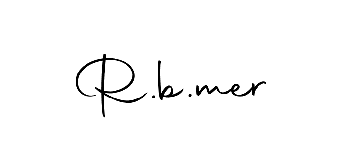 Create a beautiful signature design for name R.b.mer. With this signature (Autography-DOLnW) fonts, you can make a handwritten signature for free. R.b.mer signature style 10 images and pictures png