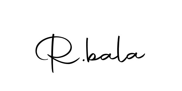 How to make R.bala signature? Autography-DOLnW is a professional autograph style. Create handwritten signature for R.bala name. R.bala signature style 10 images and pictures png