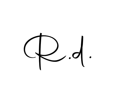 How to make R.d. signature? Autography-DOLnW is a professional autograph style. Create handwritten signature for R.d. name. R.d. signature style 10 images and pictures png